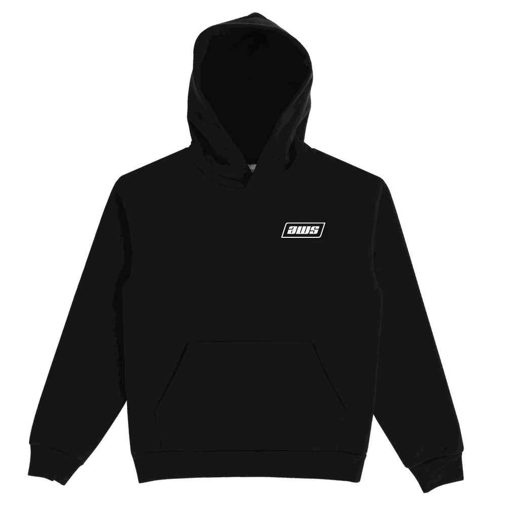 AWS Geo Logo Boats Hoodie – Black