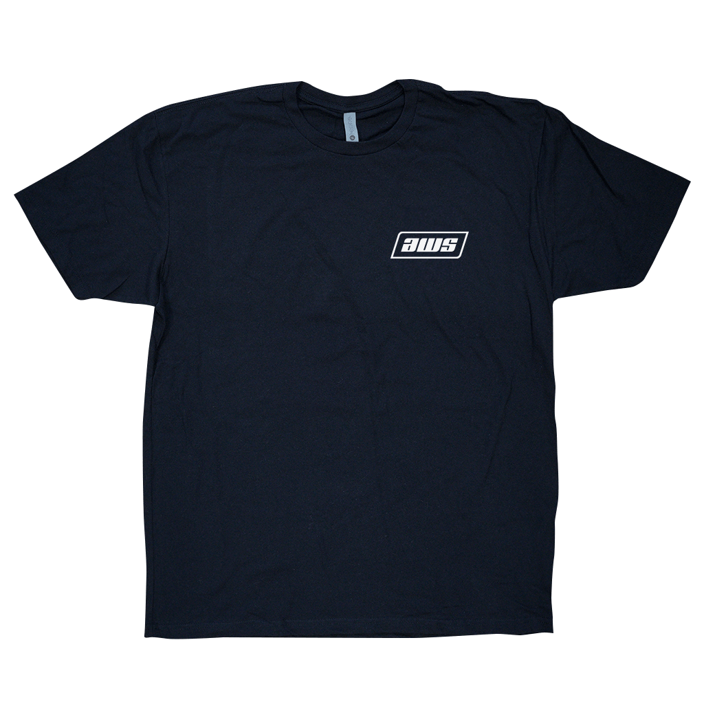 AWS Geo Logo Boats Tee – Black