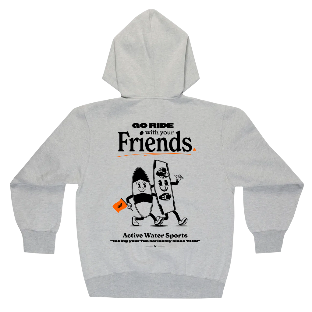 AWS Friends Gildan Hoodie - Grey