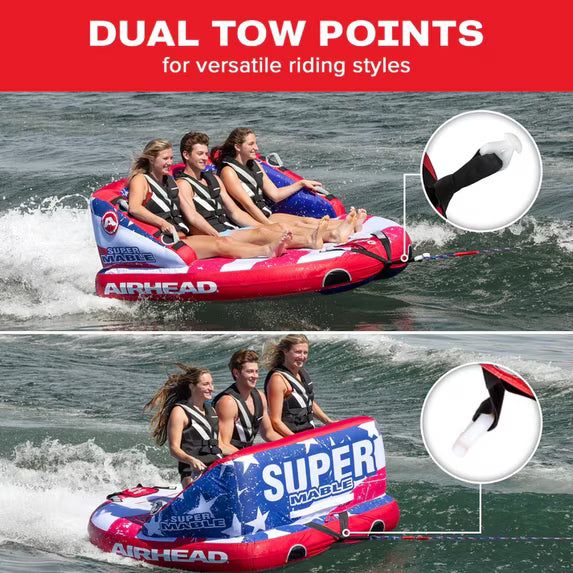 Airhead Super Mable Stars N Stripes 3 Person Tube