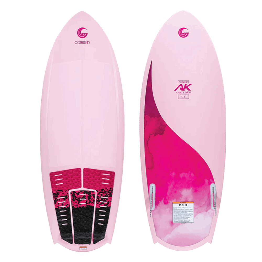 The Connelly 2024 AK Wakesurf Board offers exceptional maneuverability on the water. With its eye-catching pink and black design, this surf style wakeboard is perfect for riders looking to.