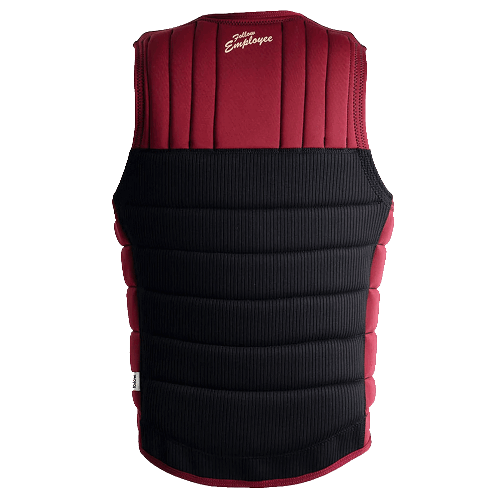 The Follow Wake Employee of the Month Men's Jacket - Black/Maroon features a relaxed fit.