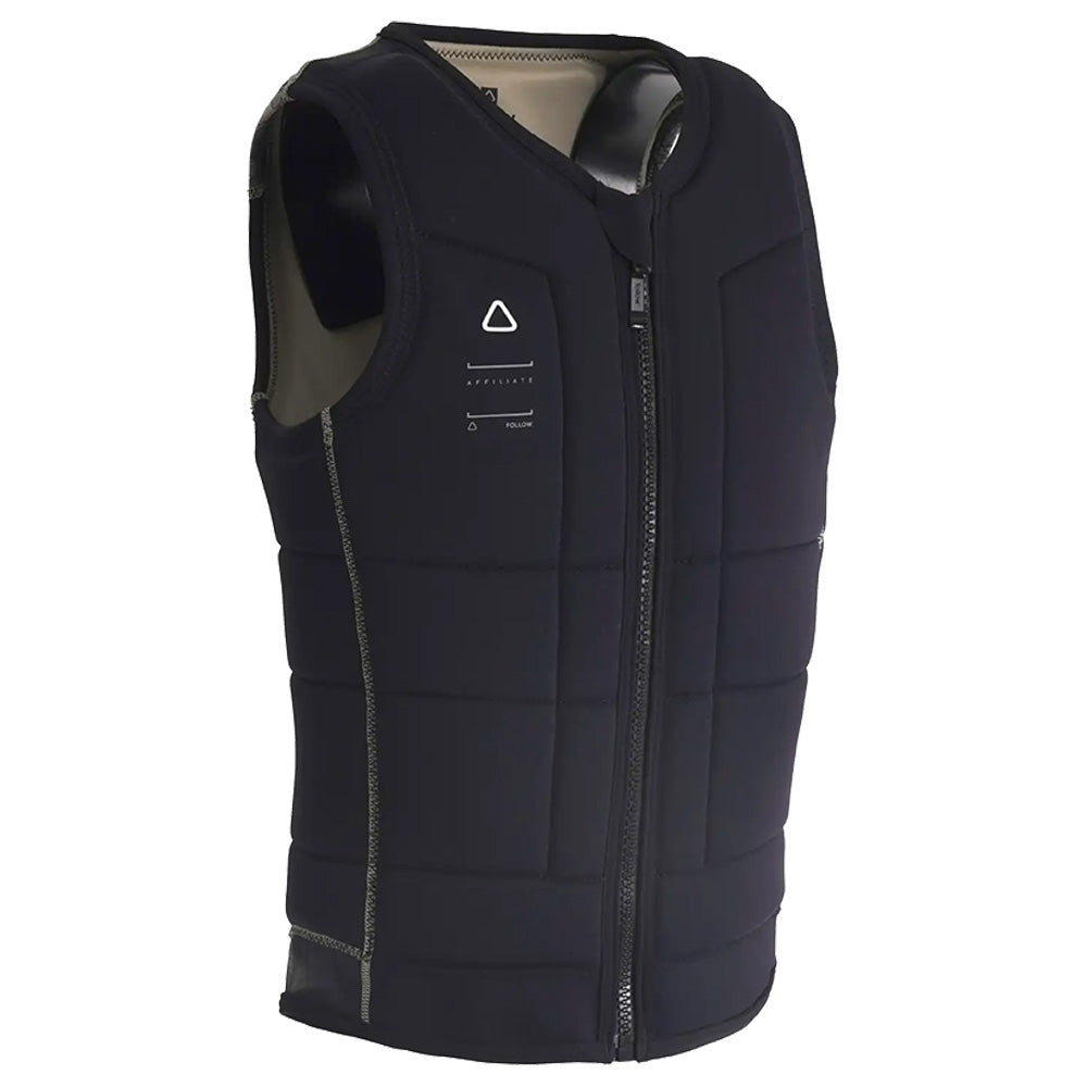 Side profile of the Follow Affiliate Men's Impact Vest - Black
