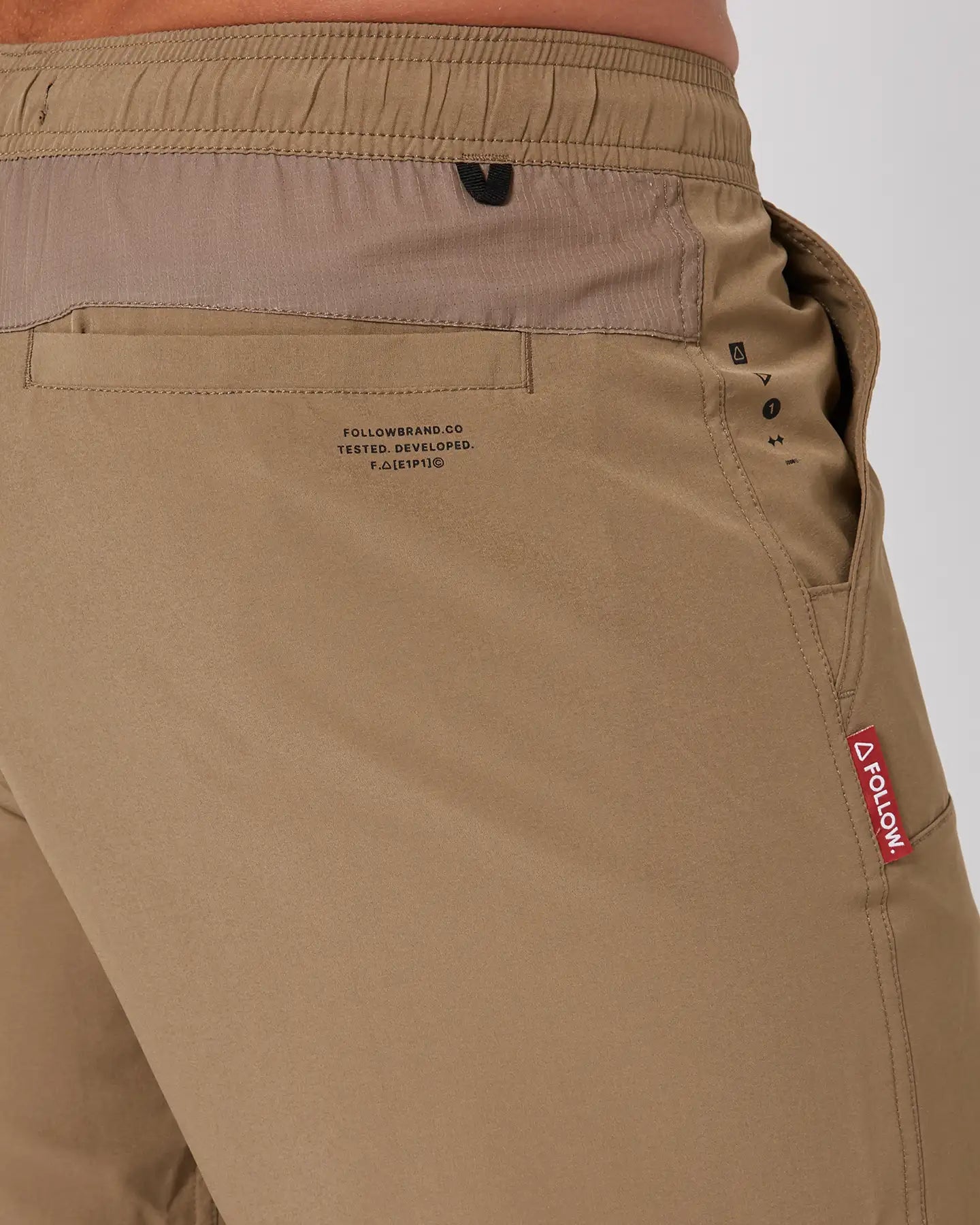 Follow All Day Shorts - Deep Taupe