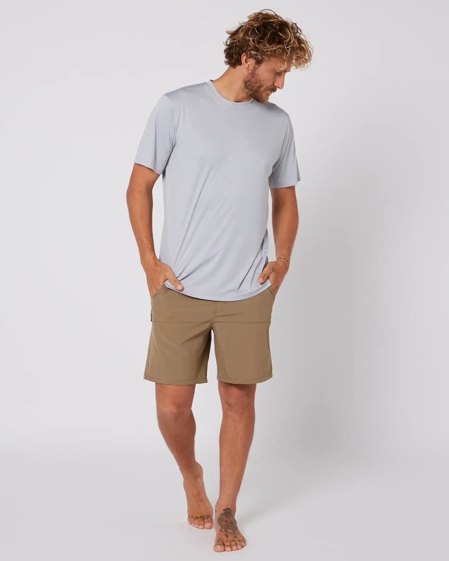 Follow All Day Shorts - Deep Taupe