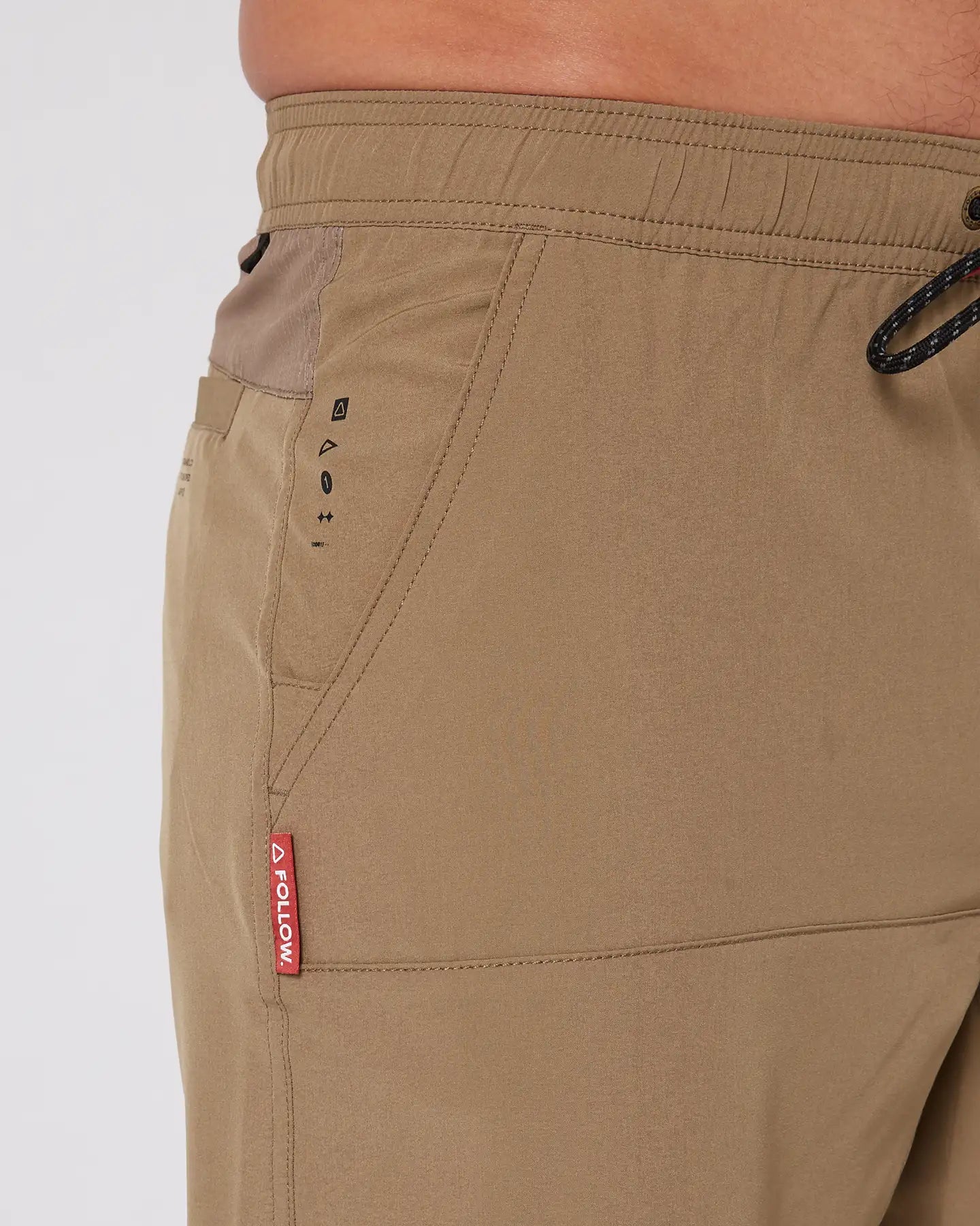 Follow All Day Shorts - Deep Taupe