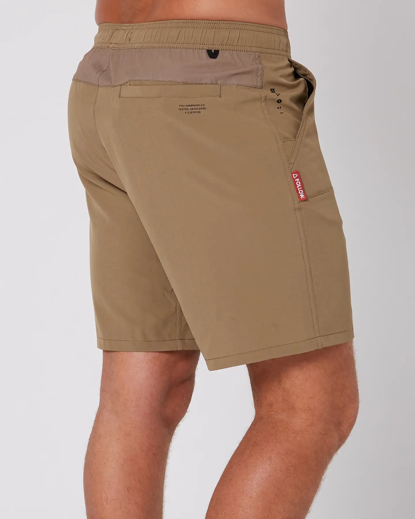 Follow All Day Shorts - Deep Taupe
