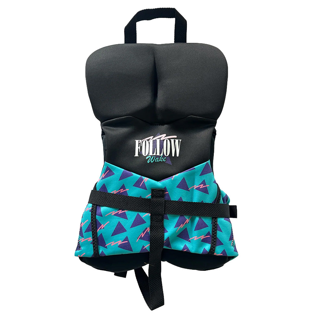 Follow Grommy Infant CGA Jacket - Black/Teal (0 - 30 LBS)