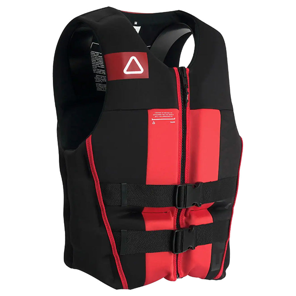 Side profile of the Follow Logo Men's CGA Jacket - Black/Red