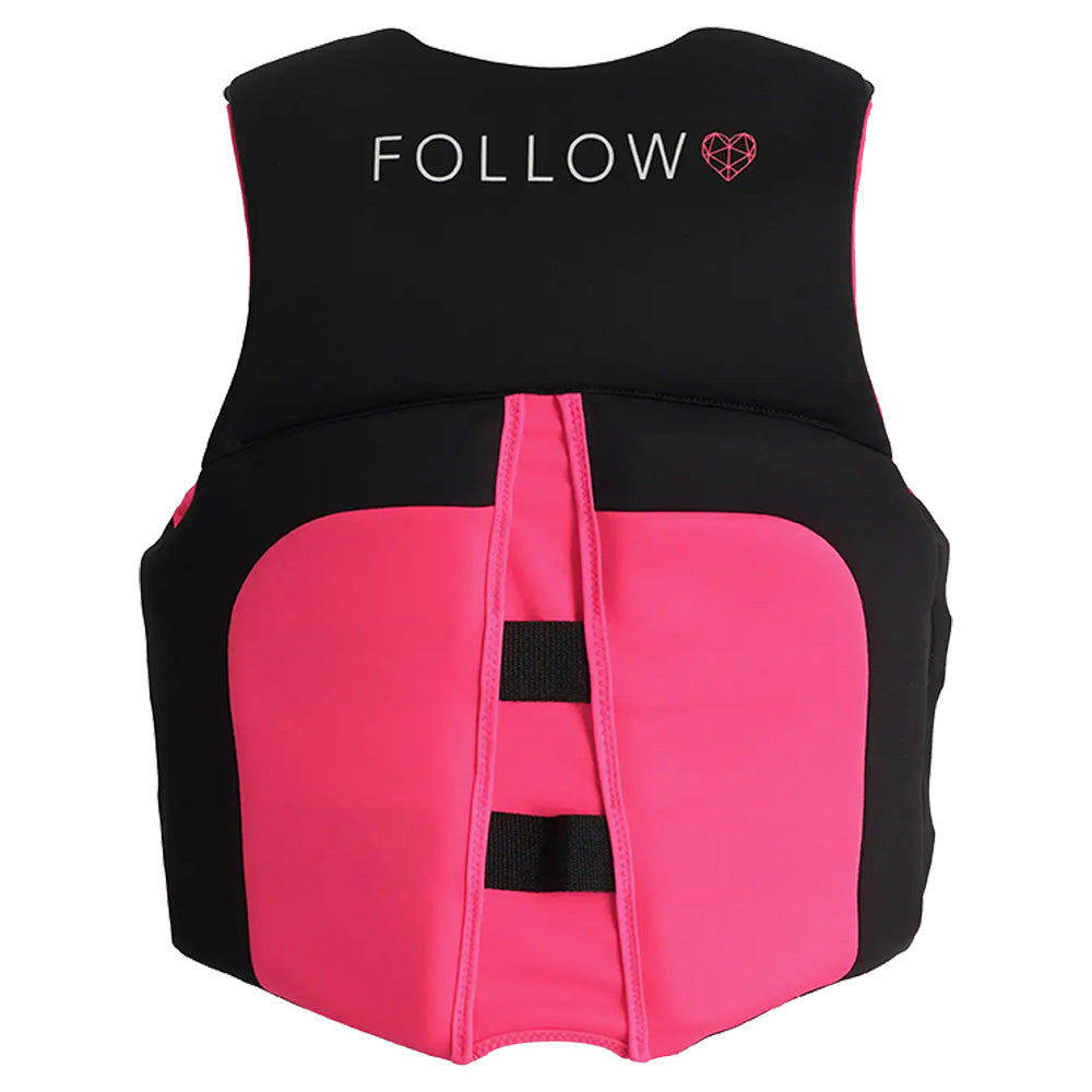 Back view of the Follow Logo Women's CGA Jacket - Pink