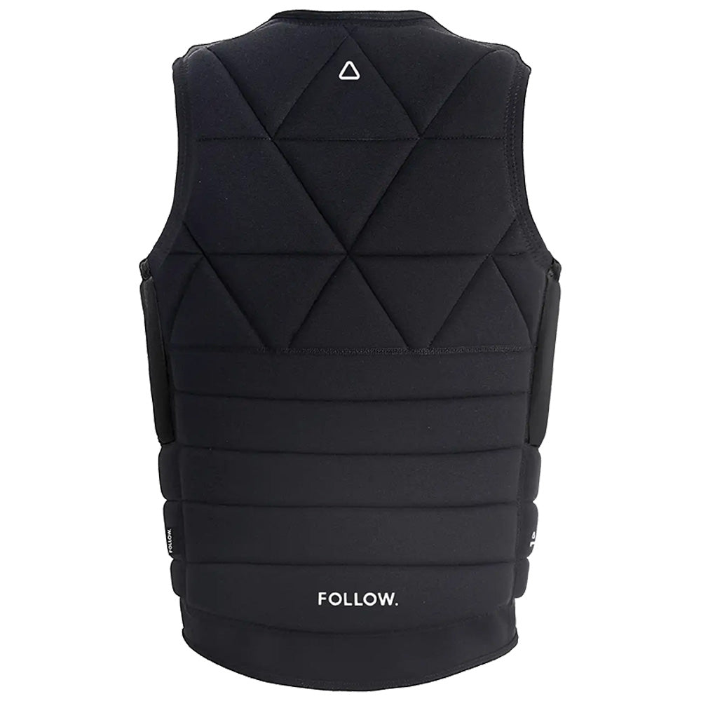 Backside of the Follow Love nor Money Men's Impact Vest - Black