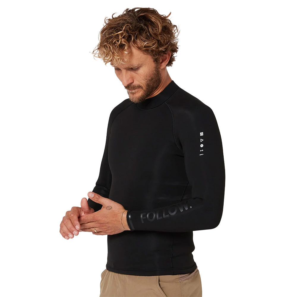 Follow Men's P1 2mm Wetty Top - Black