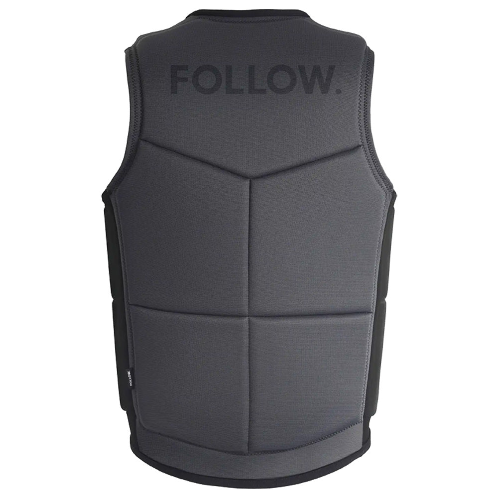 Back side of the Follow Section Men's Impact Vest in Black