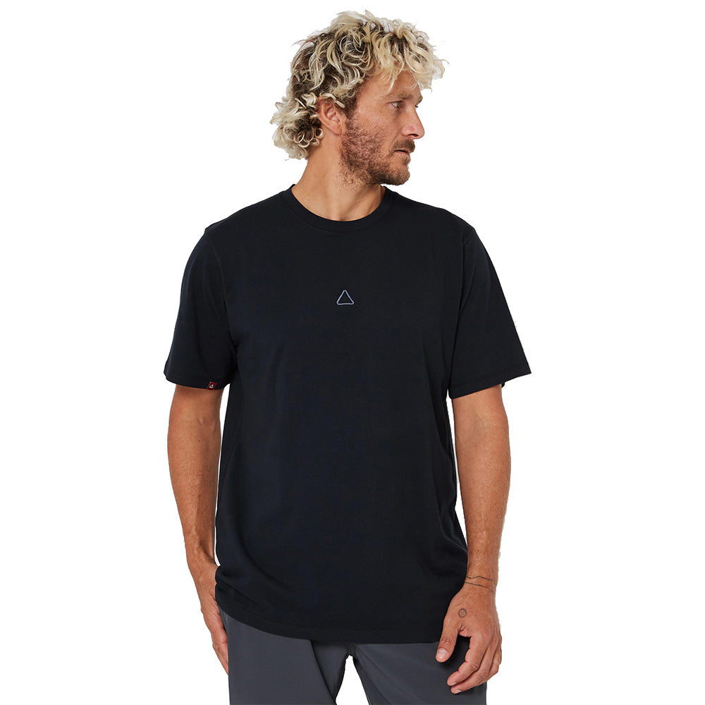 Follow Stitched Tee - Black