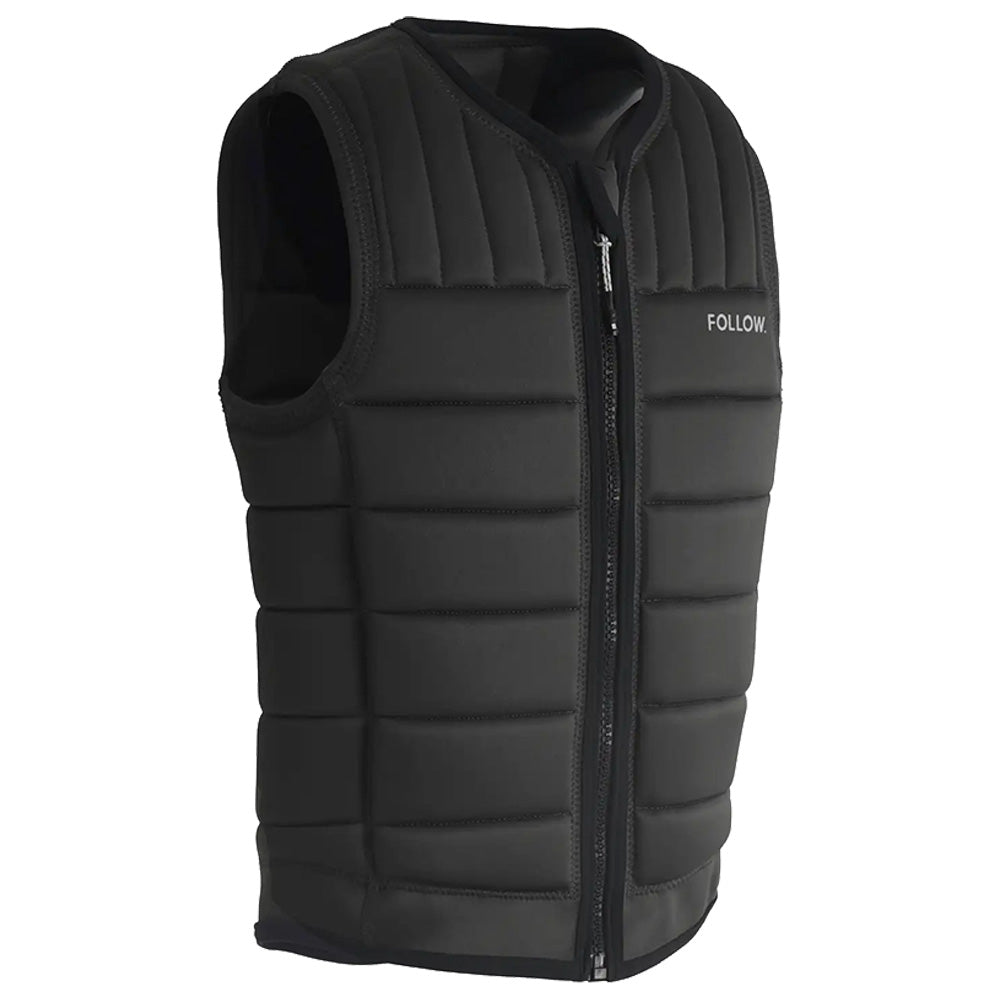 Side profile of the Follow Total Mens Impact vest in Dark Grey