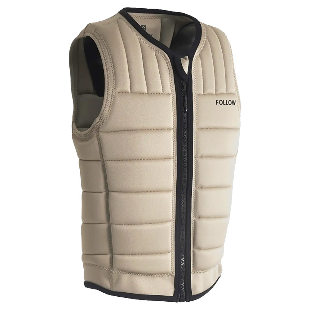 Side profile of the Follow Total Men's Impact Vest - Sand