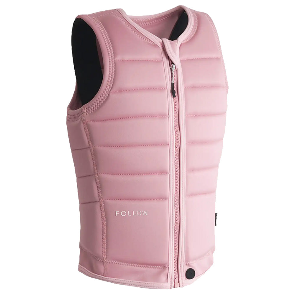 Side Profile of the Follow Total Womens Impact Vest - Pink