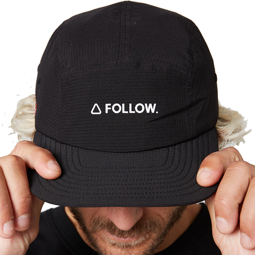 Follow Brand Tech Cap - Black