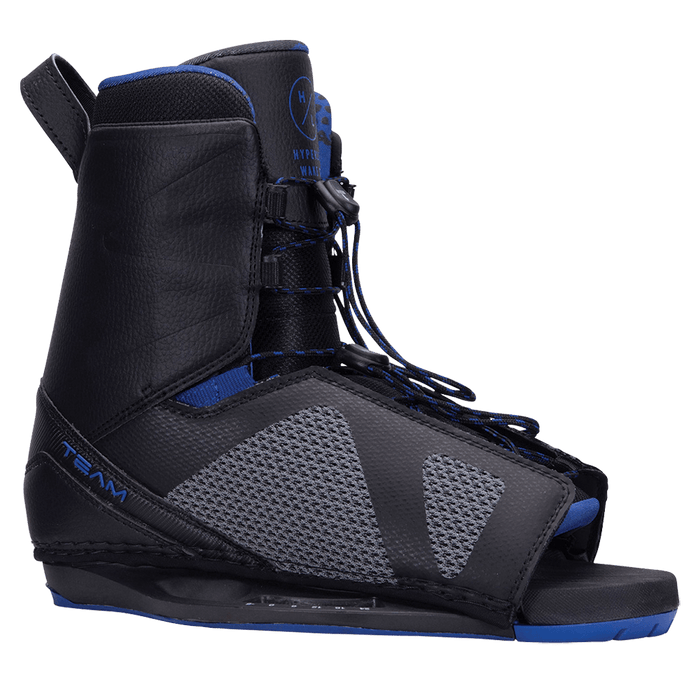 A pair of Hyperlite 2022 Murray Pro Wakeboard | Team OT Bindings wakeboard boots featuring the iconic Shaun Murray signature model design.