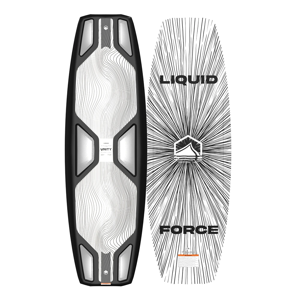 The Liquid Force 2024 Unity Aero Wakeboard (Pre-Order) offers explosive pop and an aggressive continuous rocker. It is a lightweight wakeboard designed for ultimate performance.
