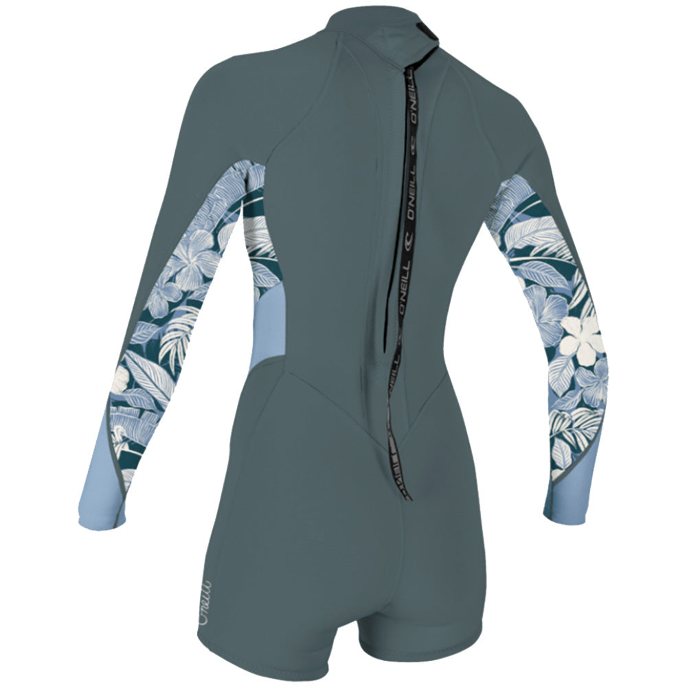 O'Neill Women's Bahia 2/1MM Back Zip L/S Spring Wetsuit