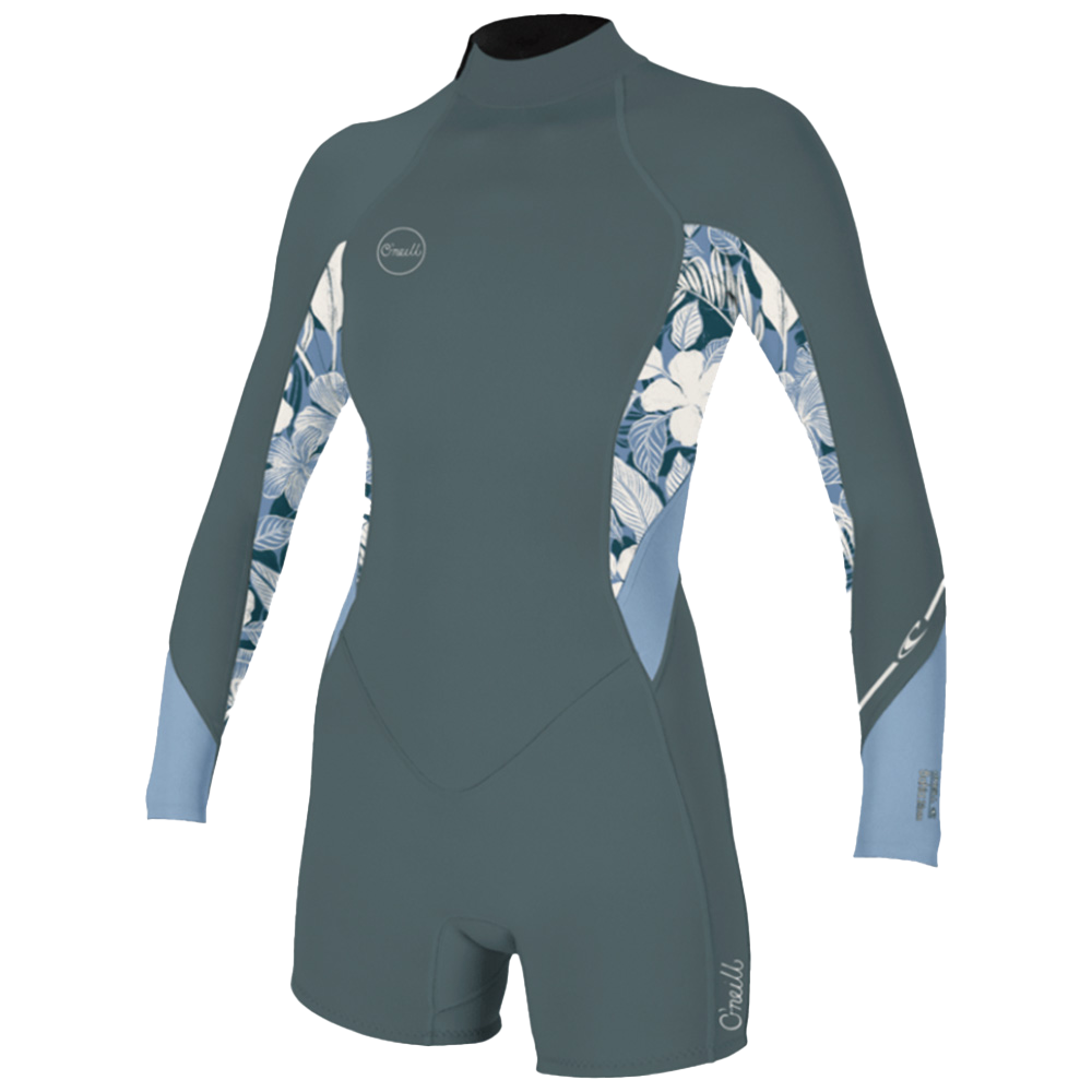 O'Neill Women's Bahia 2/1MM Back Zip L/S Spring Wetsuit