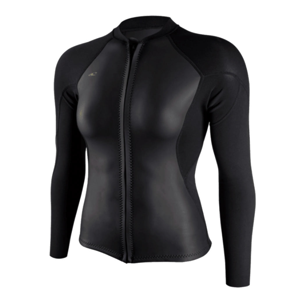 O'Neill Bahia Front Zip Jacket Black/Front