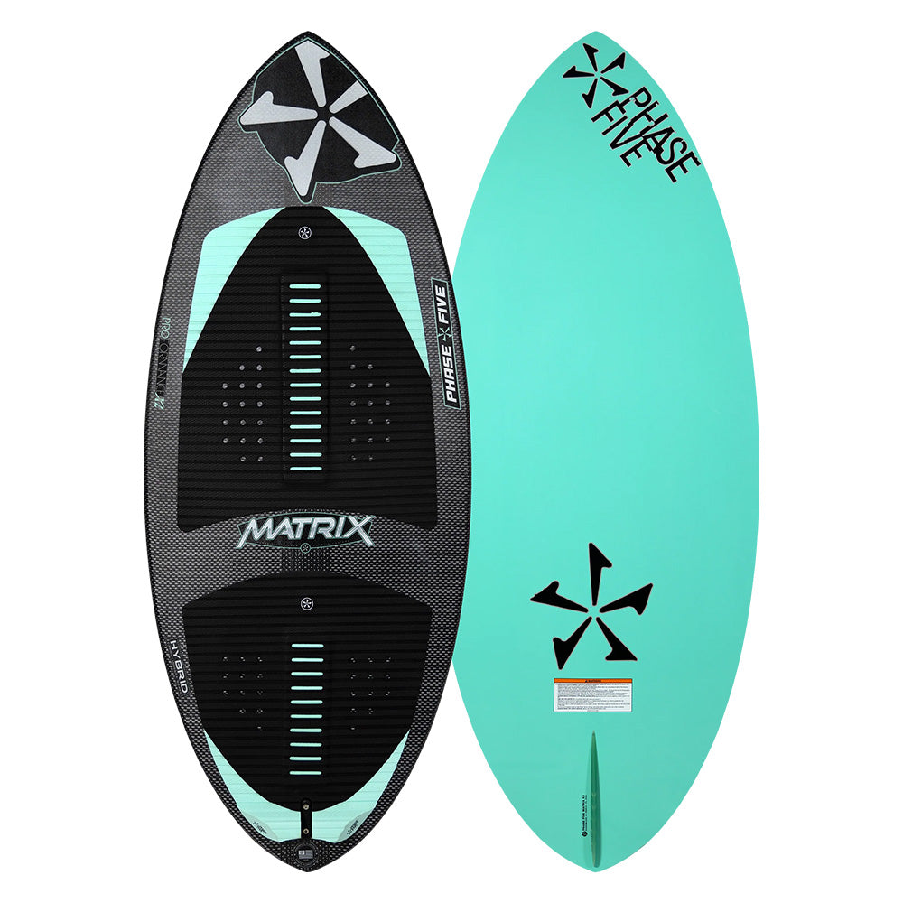 Phase 5 2025 Matrix Wakesurf Board front and back of board together