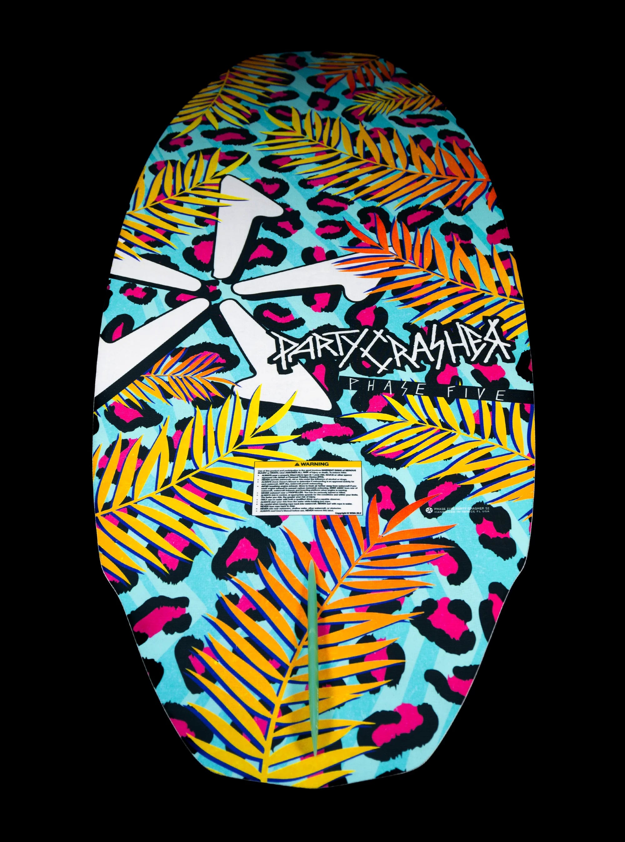 Phase 5 2025 Party Crasher Wakesurf Board base of the board