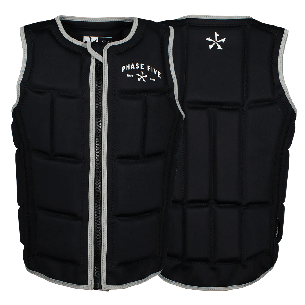 Phase 5 Ladies Comp Vest Front and back of vest in black