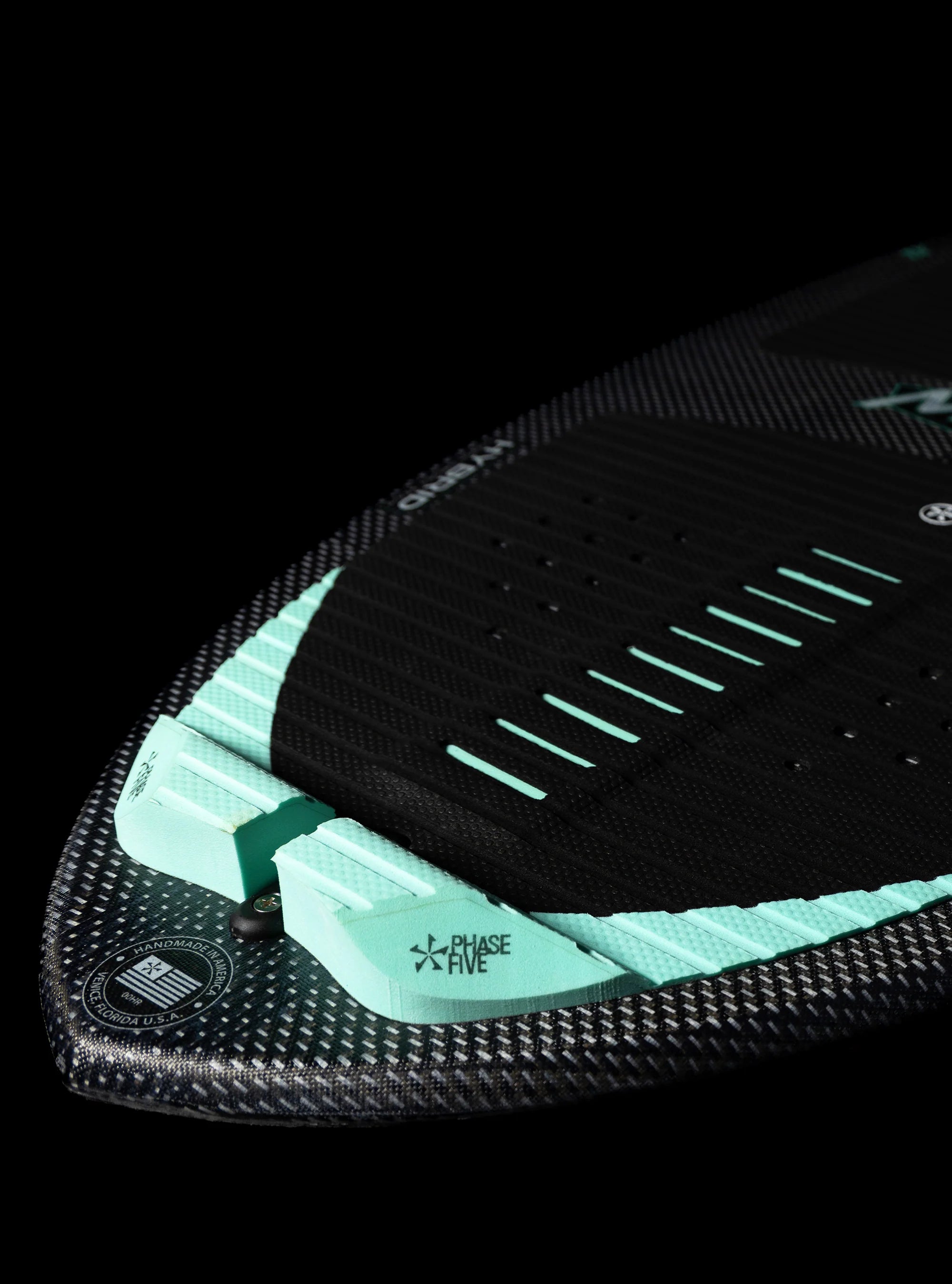 Tail of the Phase 5 2025 Matrix Wakesurf Board