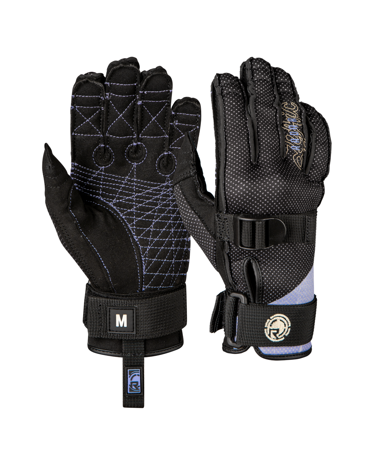 Radar Women's Lyric Inside-Out Waterksi Gloves - Black / Violet