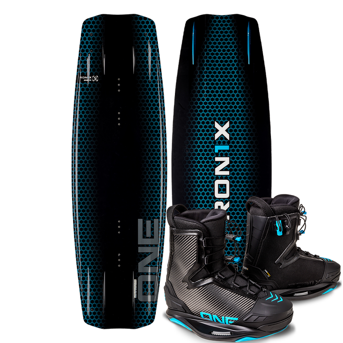 Ronix 2023 One Blackout Technology Wakeboard | One Carbitex Boots