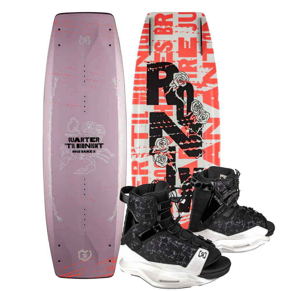 Ronix Quarter 'Til Midnight Wakeboard | Halo Bindings 2026