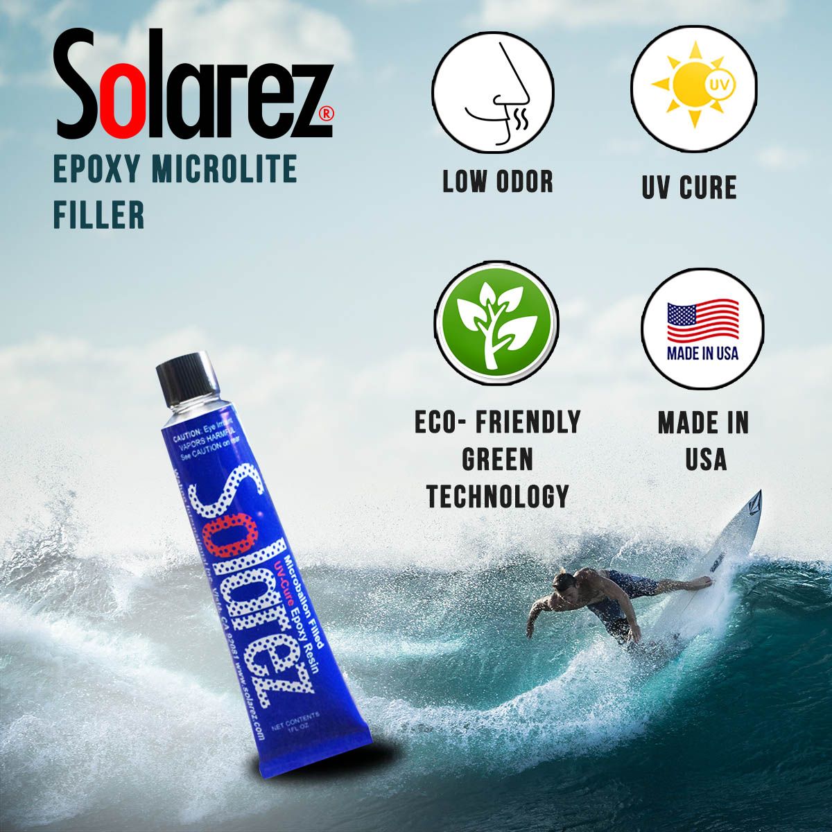 Solarez Microlite Ding Repair 1oz Tube