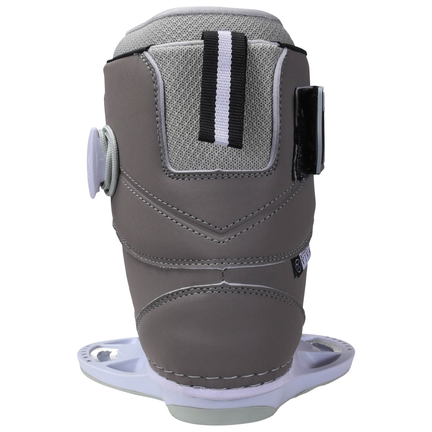 Hyperlite 2024 Womens Viva Bindings with a customizable feel and support, featuring a grey and black strap.
