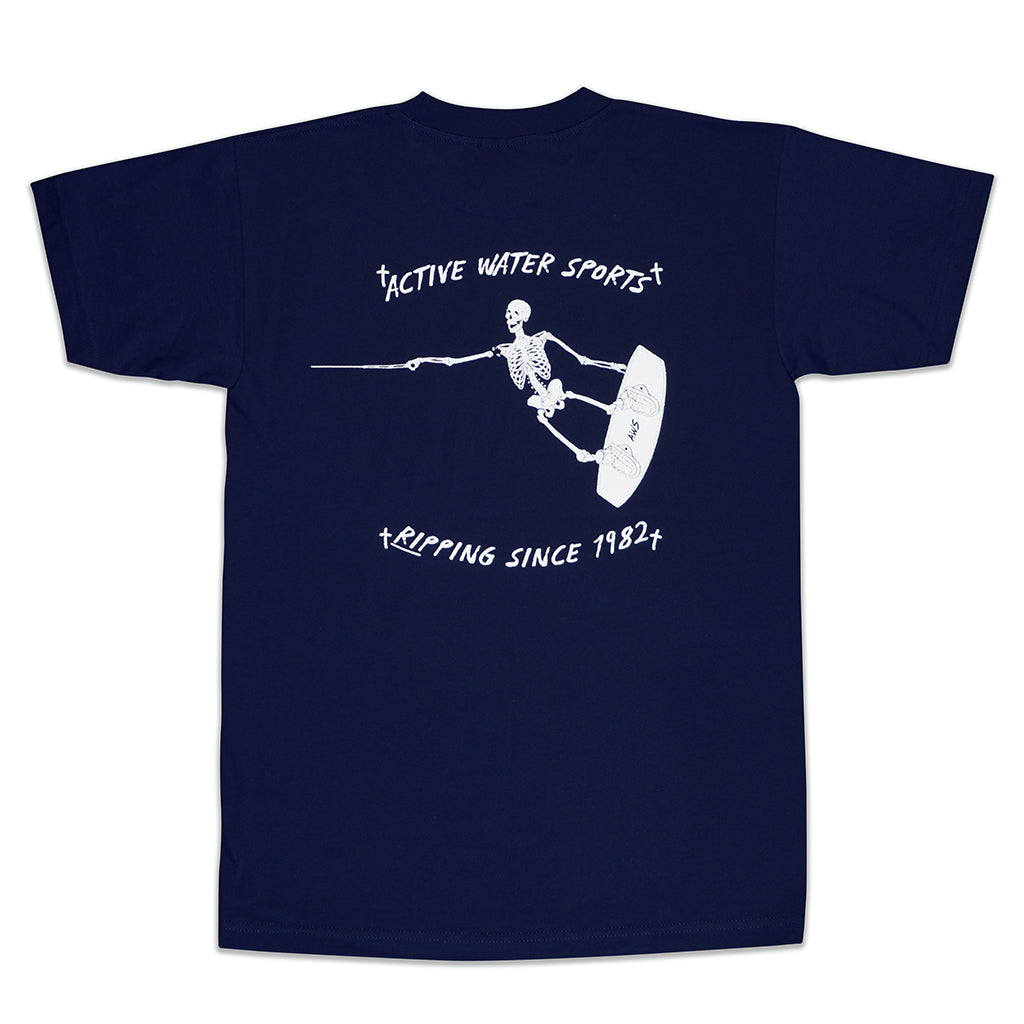 AWS Skeleton Navy Men's Tee