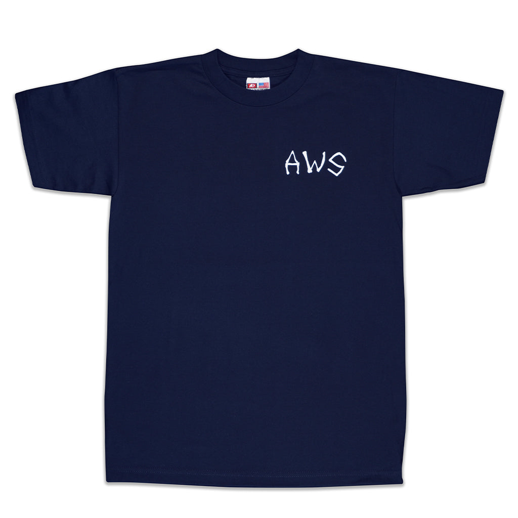 AWS Skeleton Navy Men's Tee