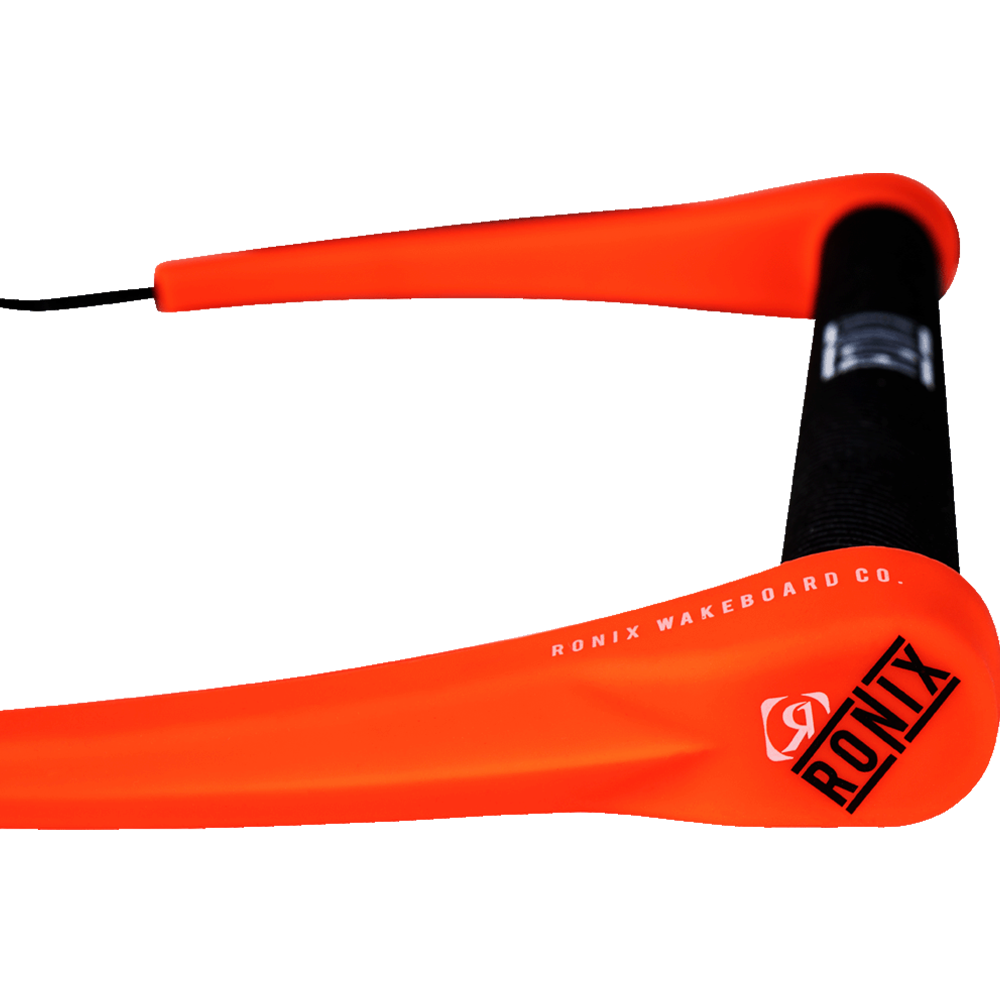 A black and orange handle with a Ronix Envoy Dyneema Bar Lock Handle.