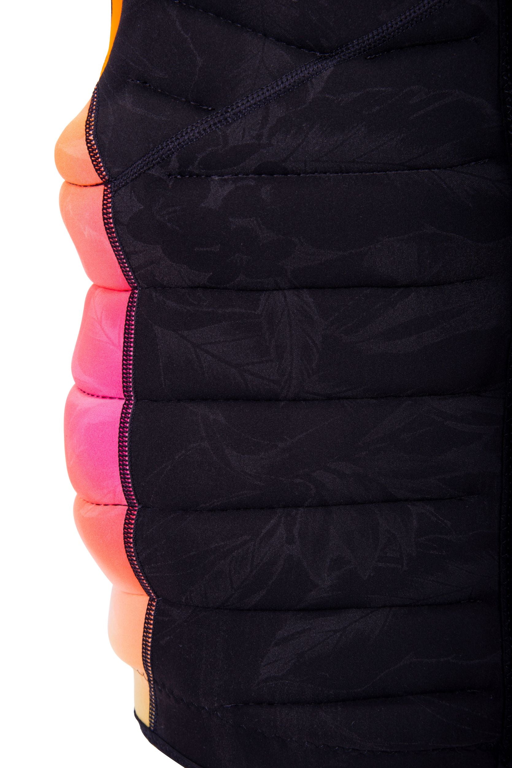 The Hyperlite 2024 NCGA Women's Cadence Vest is a women's vest with a colorful pattern, perfect for adding a vibrant touch to any outfit. This slim look Hyperlite Jacket offers a stylish.