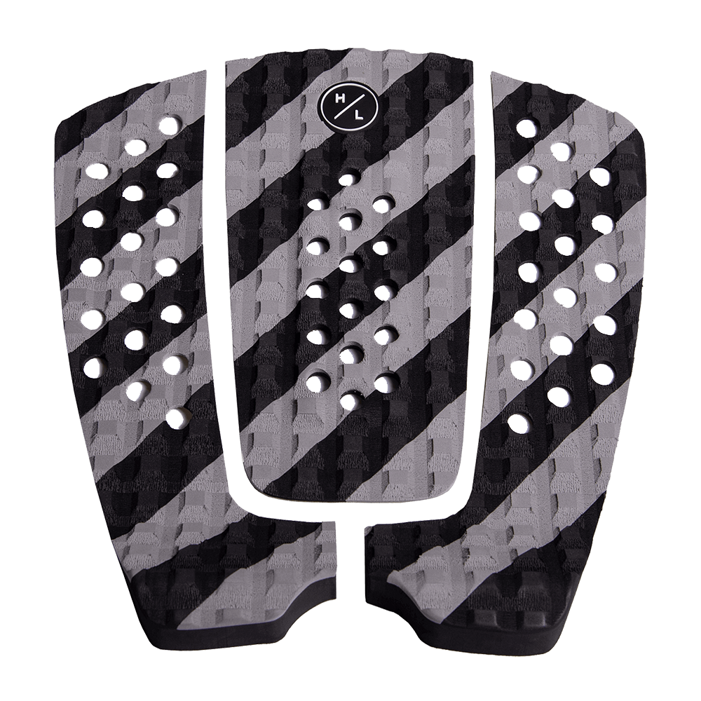 A black and green Hyperlite Square Rear Traction Pad with a square pattern for enhanced board control.