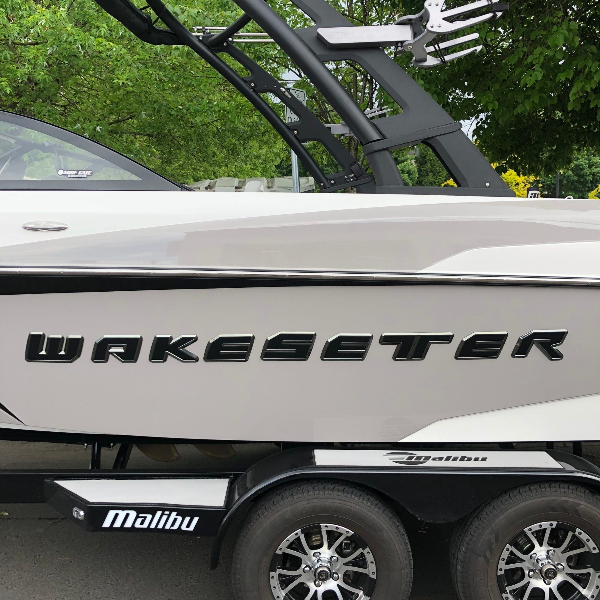 Malibu Wakesetter Hull Decal, 76" Black Pearl, SL24