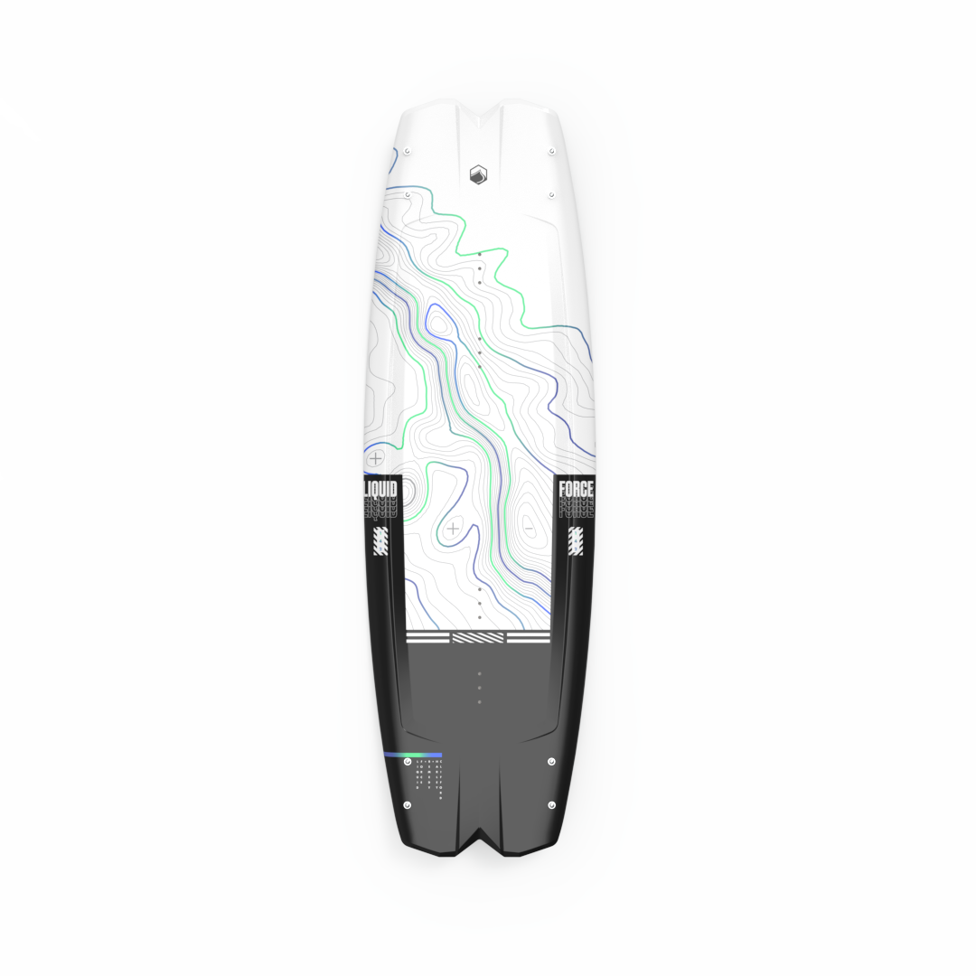 A Liquid Force 2024 Remedy Wakeboard with a Quad Channels design.