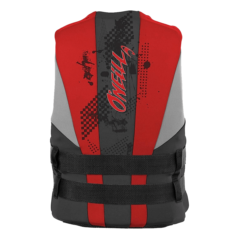 An O'Neill Youth Reactor USCG Life Vest (50-90 LBS) with dual safety buckles.