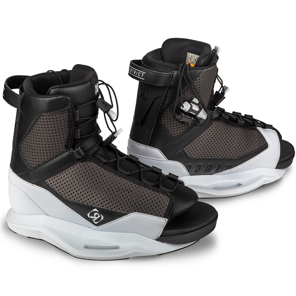 A pair of Ronix 2024 District Bindings featuring Stage 2 Liner and MainFrame Technology, adaptable size.