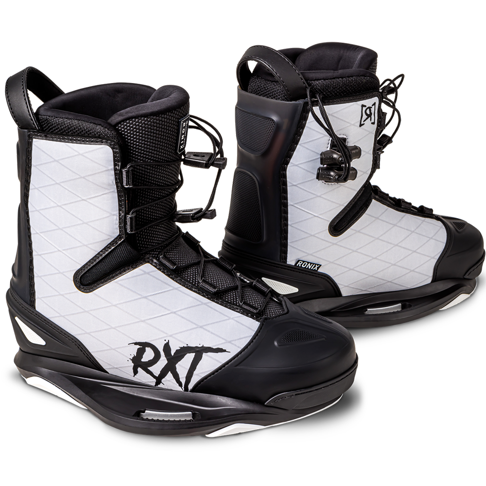 A pair of comfortable and lightweight Ronix 2023 RXT wakeboard boots.