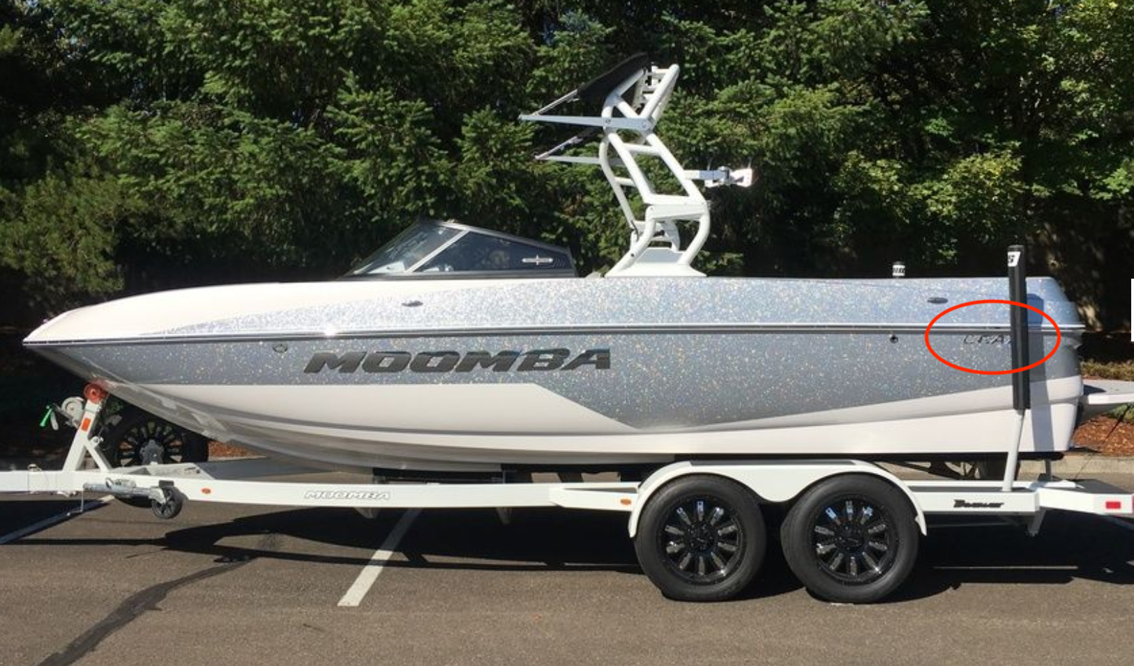 Moomba CRAZ Chrome, Transom Decal (116054)