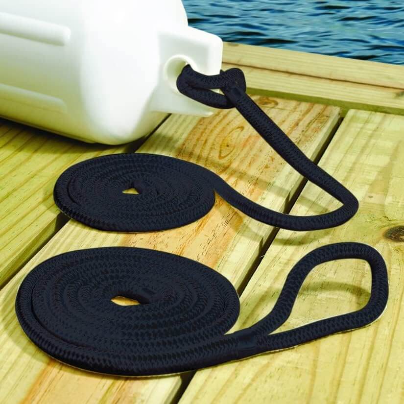 Seachoice Fender Lines 3/8" x 6' (Black)