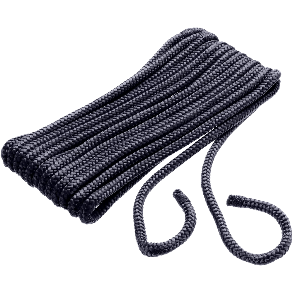 Seachoice Fender Lines 3/8" x 6' (Black)