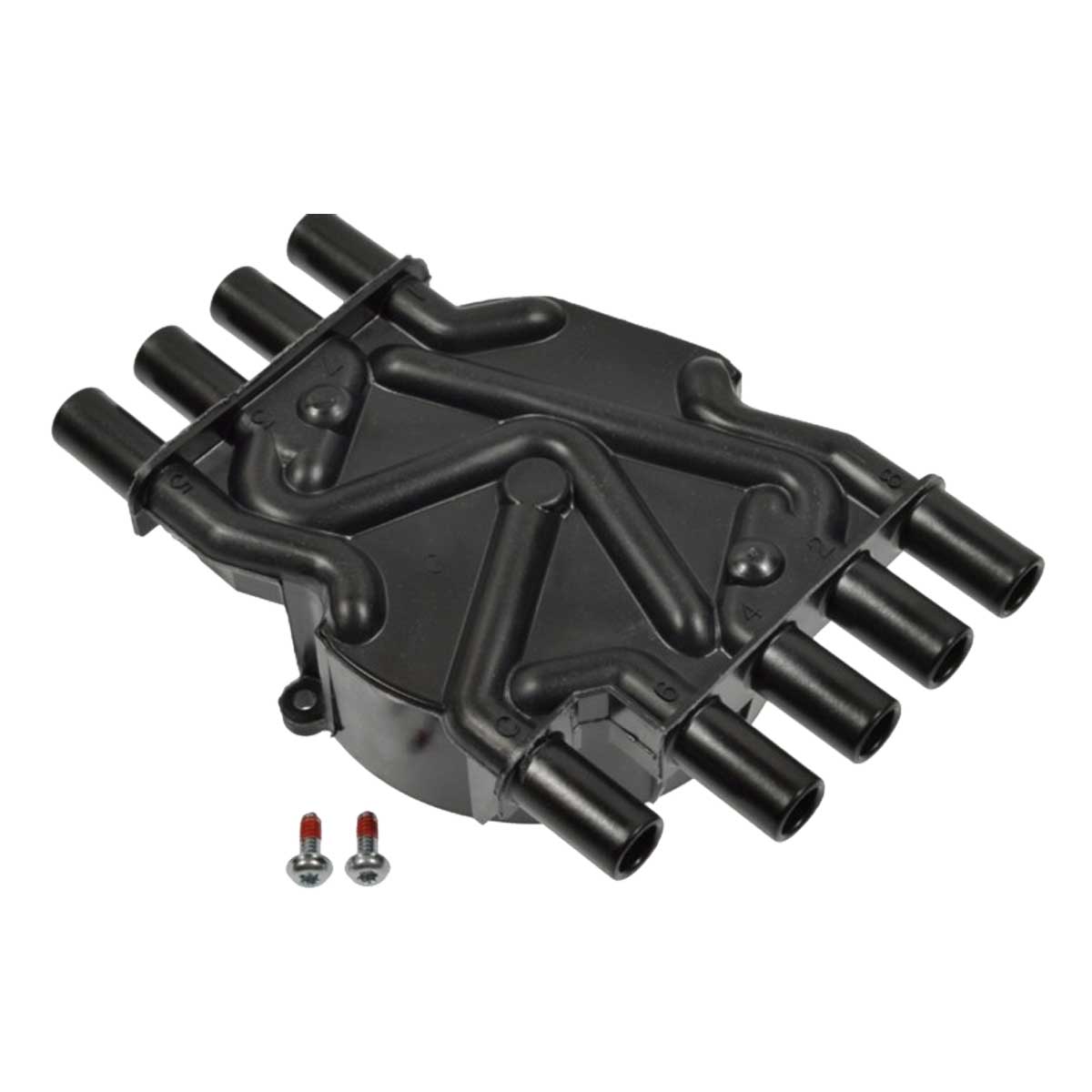 The NAPA Cap Flat - RR207 by NAPA, featuring eight cylindrical terminals and two small screws, is ideal for an engine tune-up and is shown on a white background.